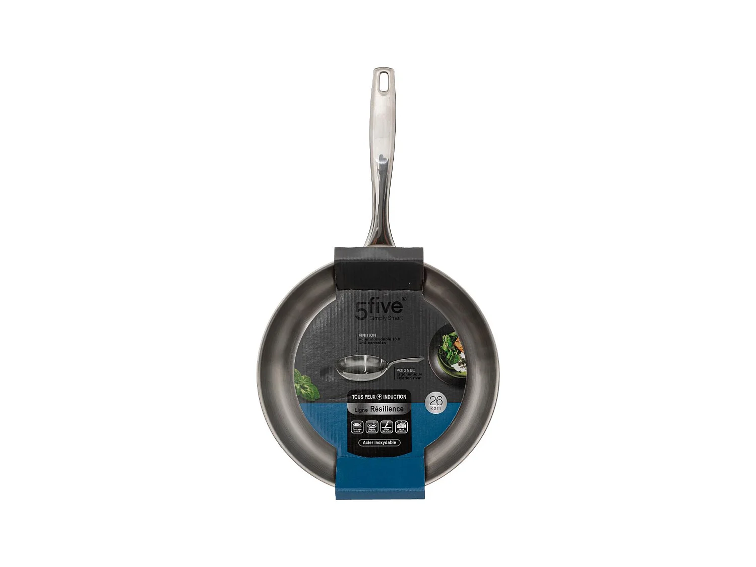 Poêle en Inox "Résilience" 26cm Argent