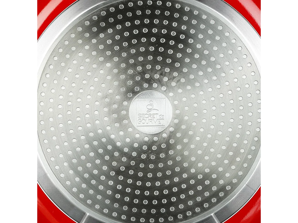 Poêle en Aluminium "Essentielle" 30cm Rouge
