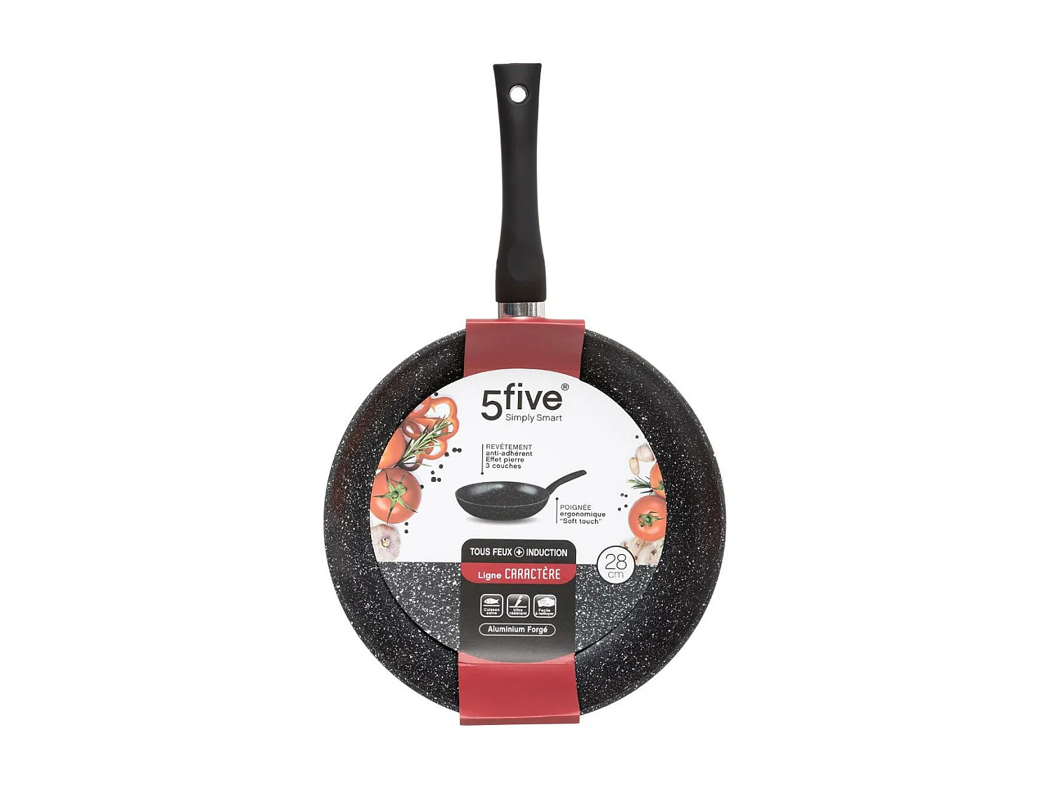 Poêle en Aluminium "Pierre" 28cm Noir