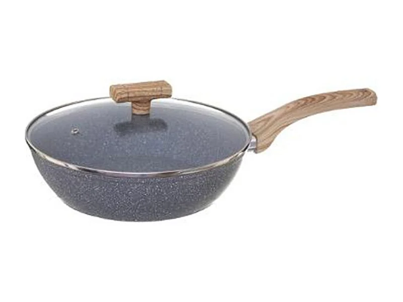 Sauteuse en Aluminium "Nature" 28cm Gris