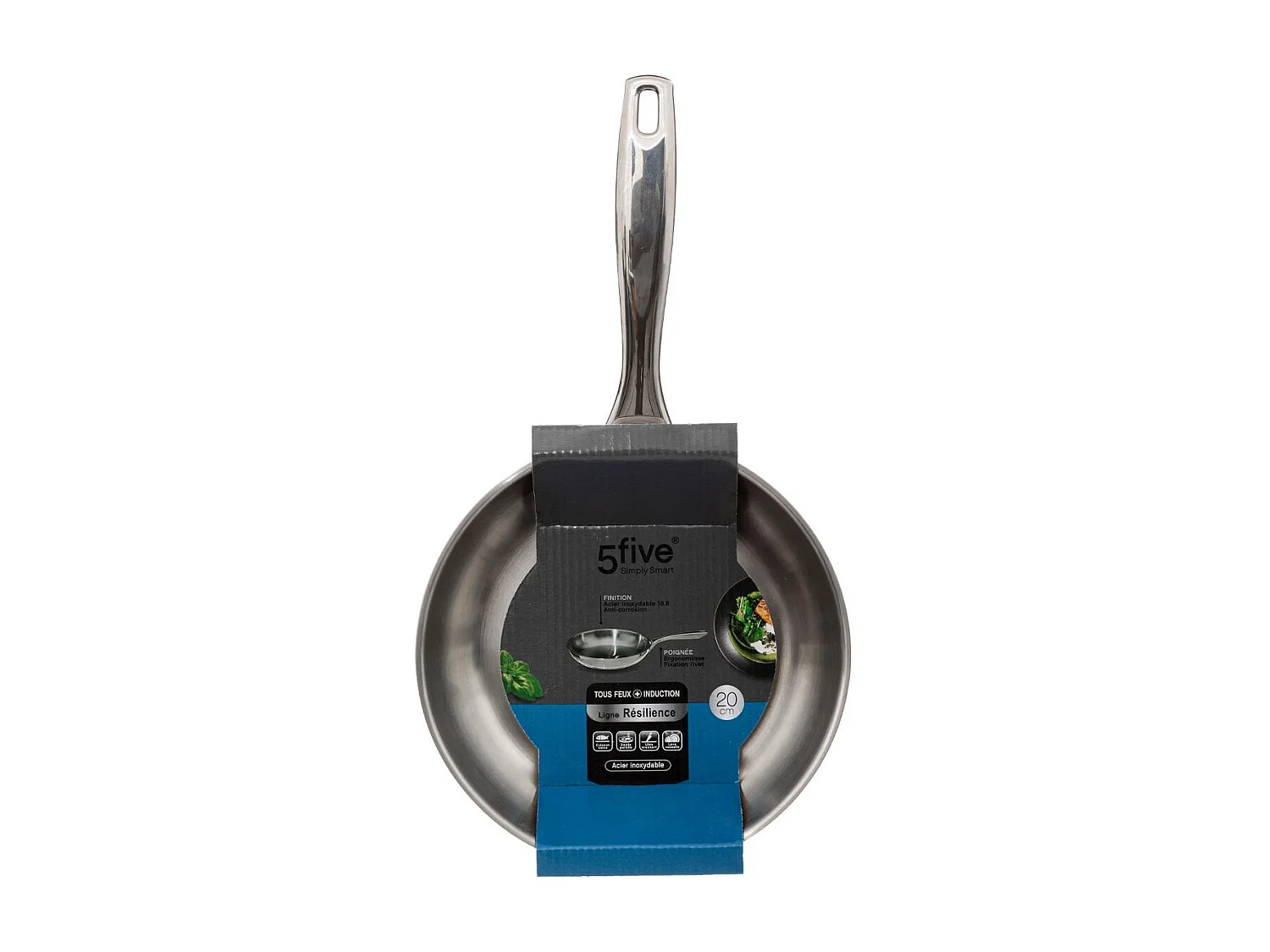 Poêle en Inox "Résilience" 20cm Argent