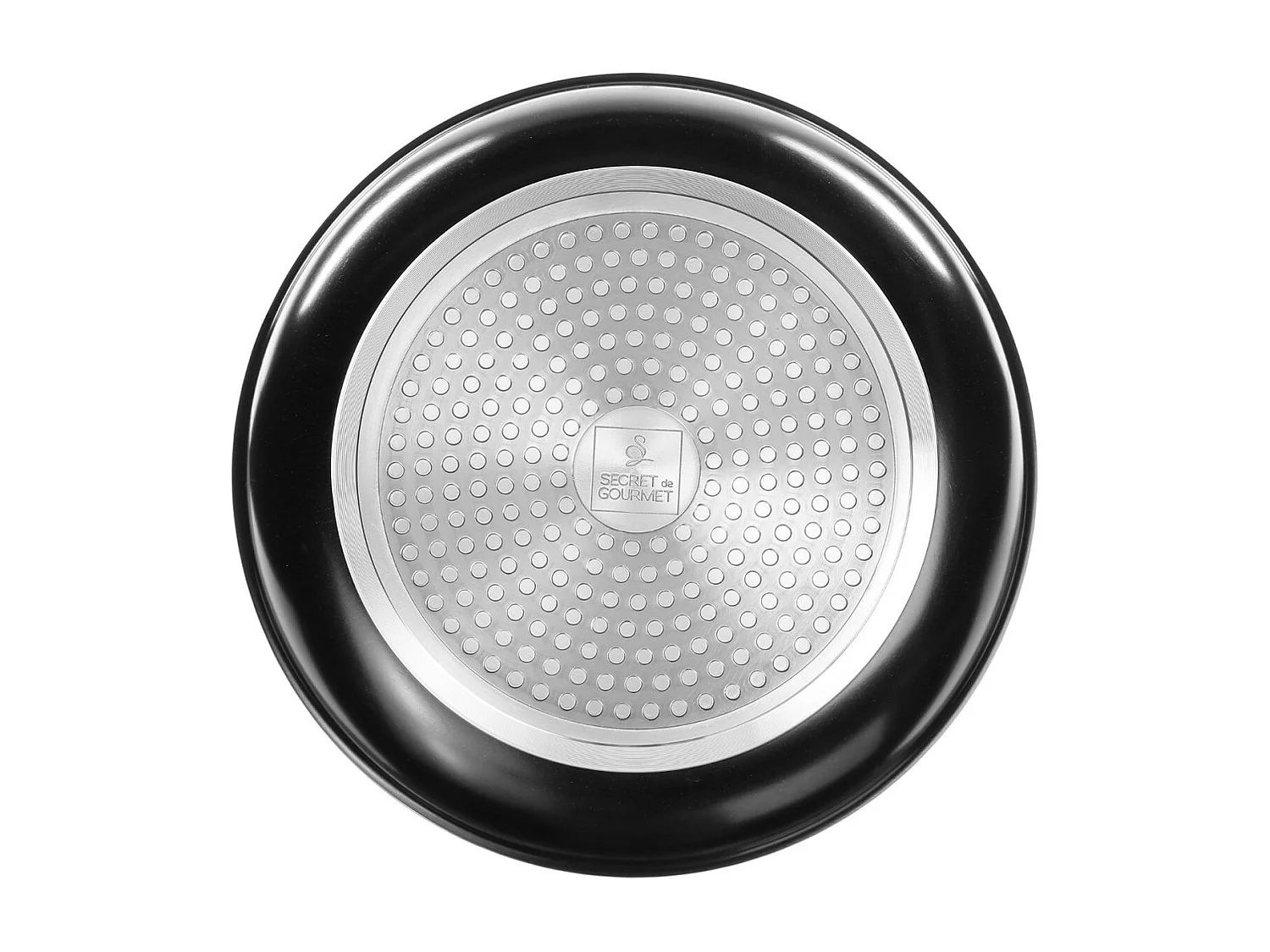 Lot de 2 Poêles & 1 Poignée Amovible "Pierre" 28cm Noir