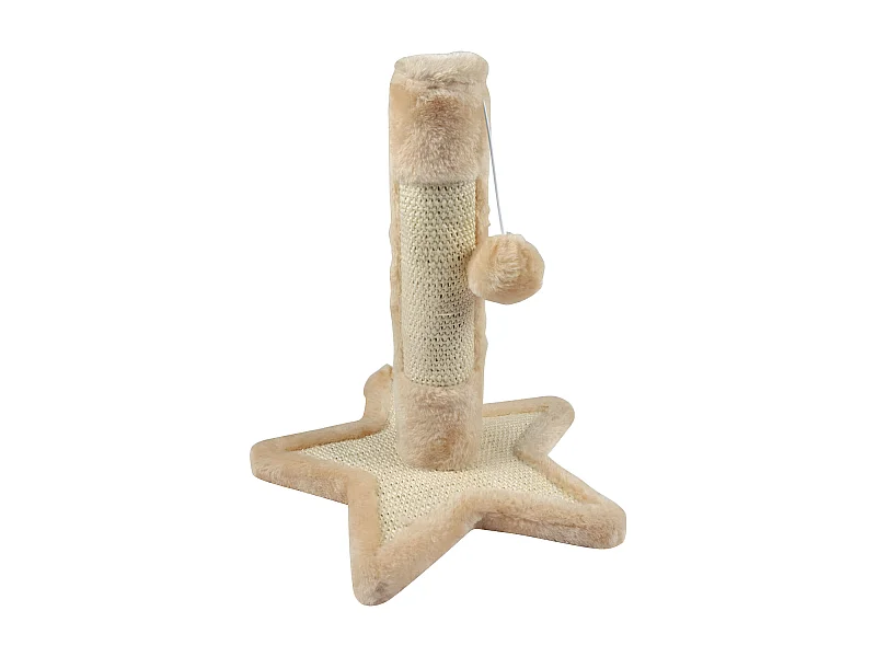 Arbre à Chat avec Socle "Étoile" 33cm Écru