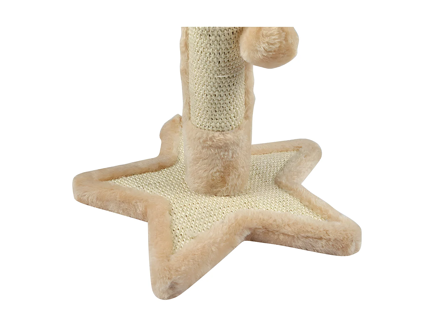 Arbre à Chat avec Socle "Étoile" 33cm Écru