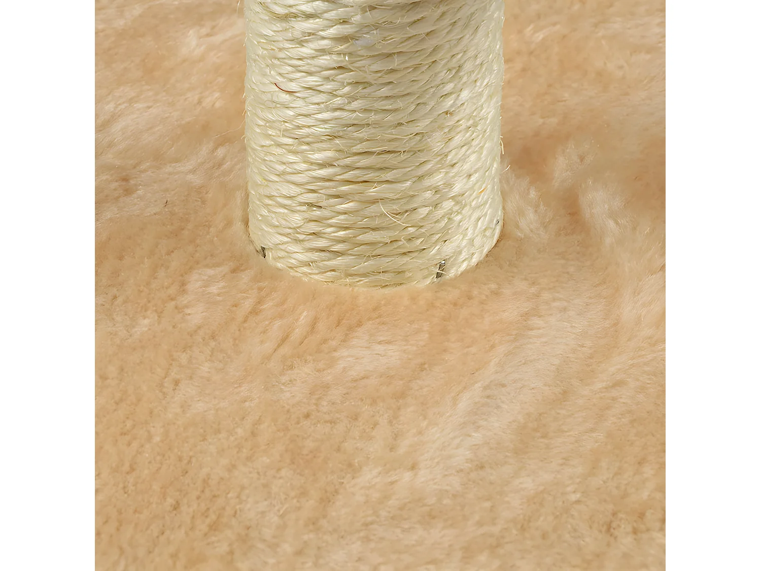 Arbre à Chat avec Socle "Tête" 33cm Écru