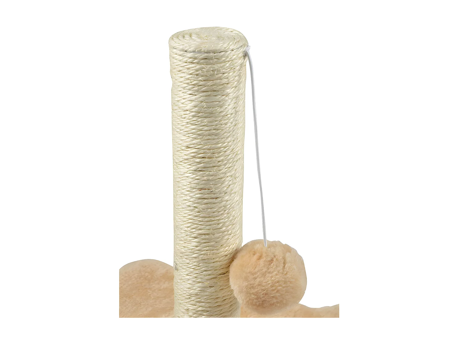 Arbre à Chat avec Socle "Tête" 33cm Écru