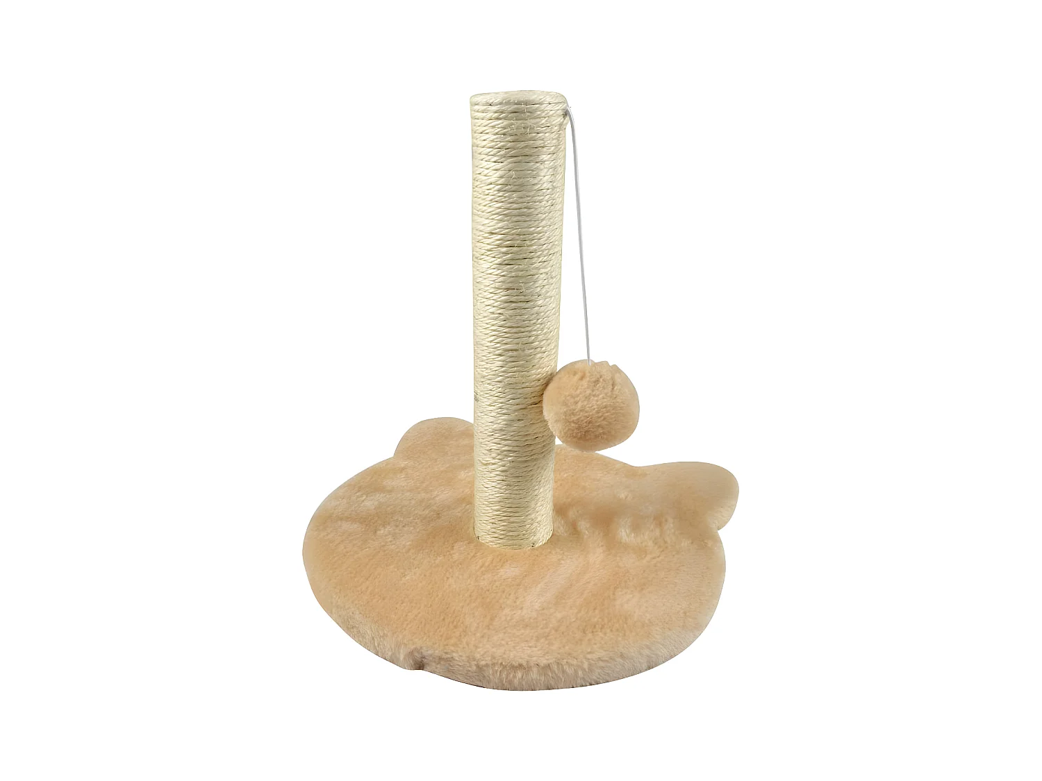 Arbre à Chat avec Socle "Tête" 33cm Écru