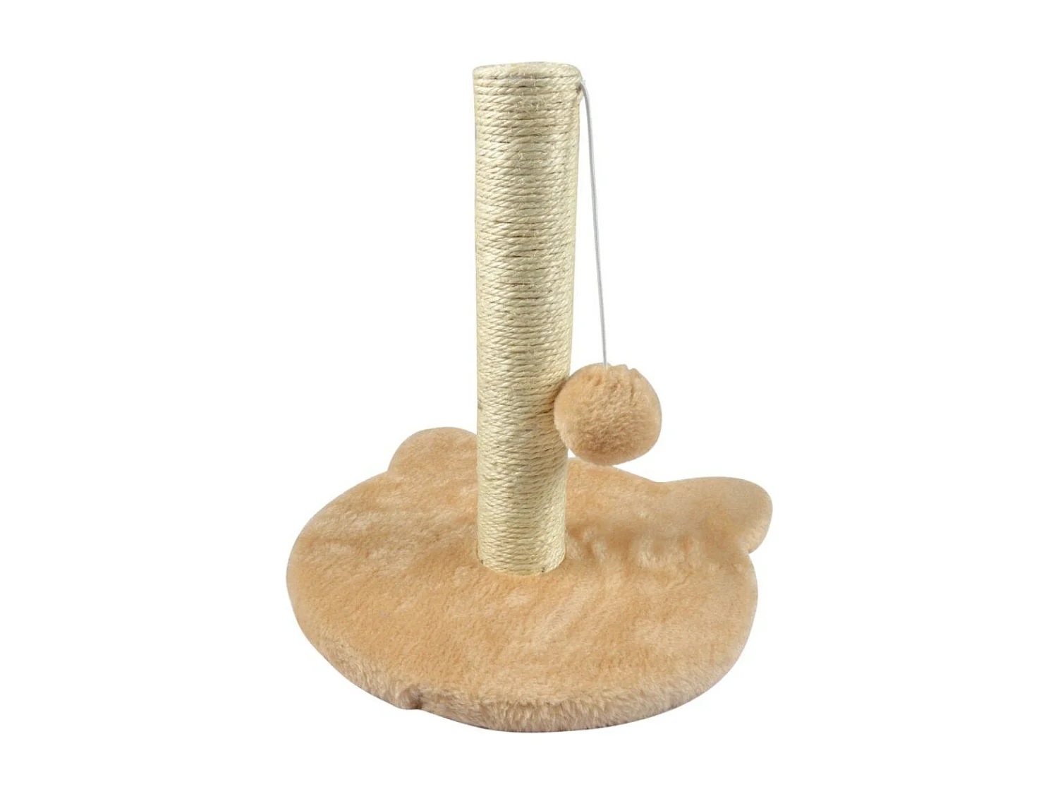 Arbre à Chat avec Socle "Tête" 33cm Écru