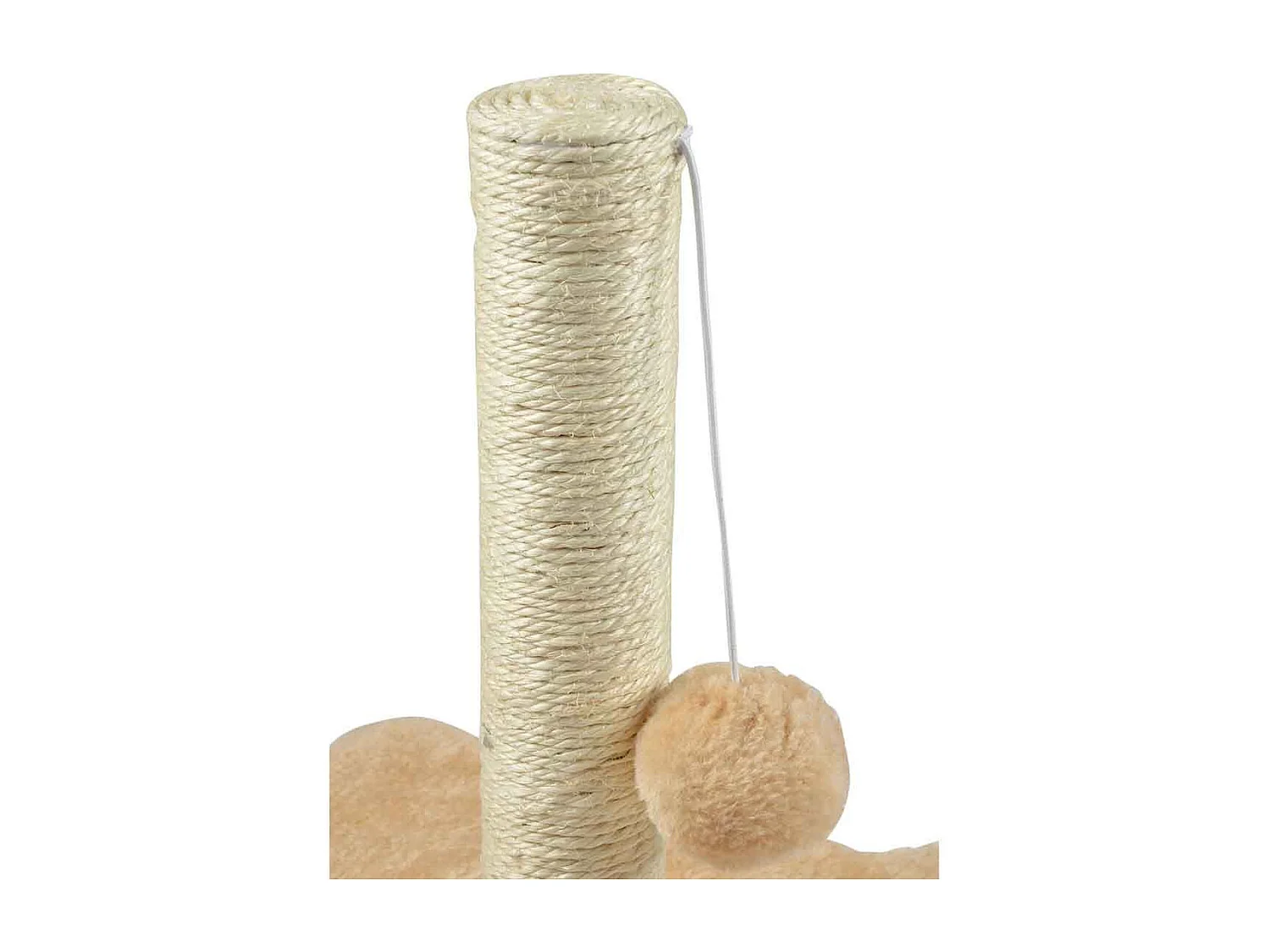 Arbre à Chat avec Socle "Tête" 33cm Écru