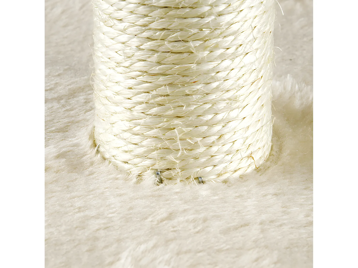 Arbre à Chat avec Niche "1 Plateforme" 58cm Écru