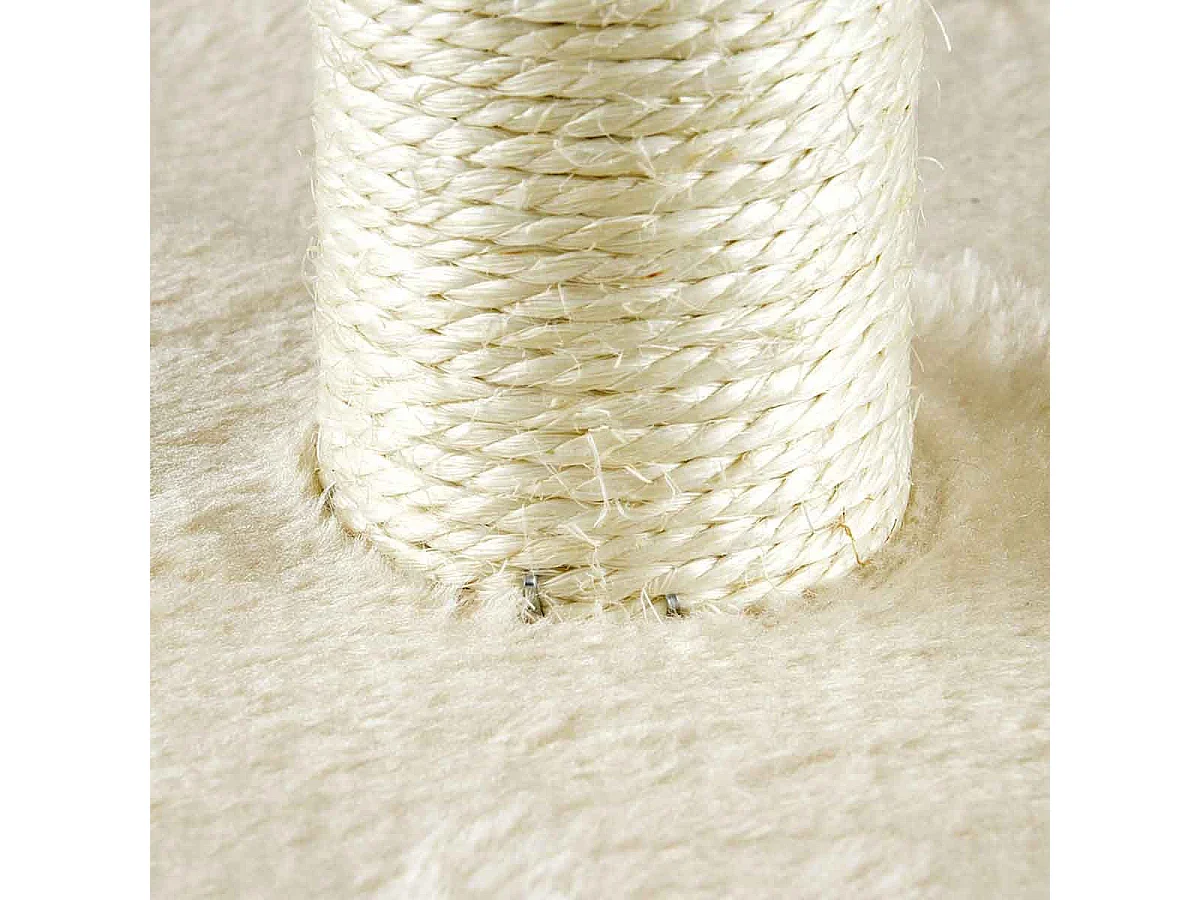 Arbre à Chat avec Niche "1 Plateforme" 58cm Écru