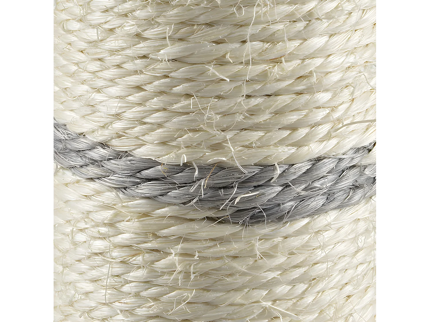 Arbre à Chat avec Jouets "Tronc" 46cm Gris & Écru