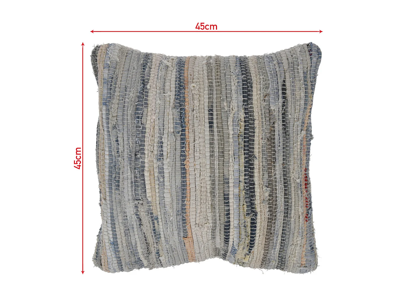 Cuscino Quadrato Cuscino per Esterno Casa Blu Azzurro in Cotone Denim