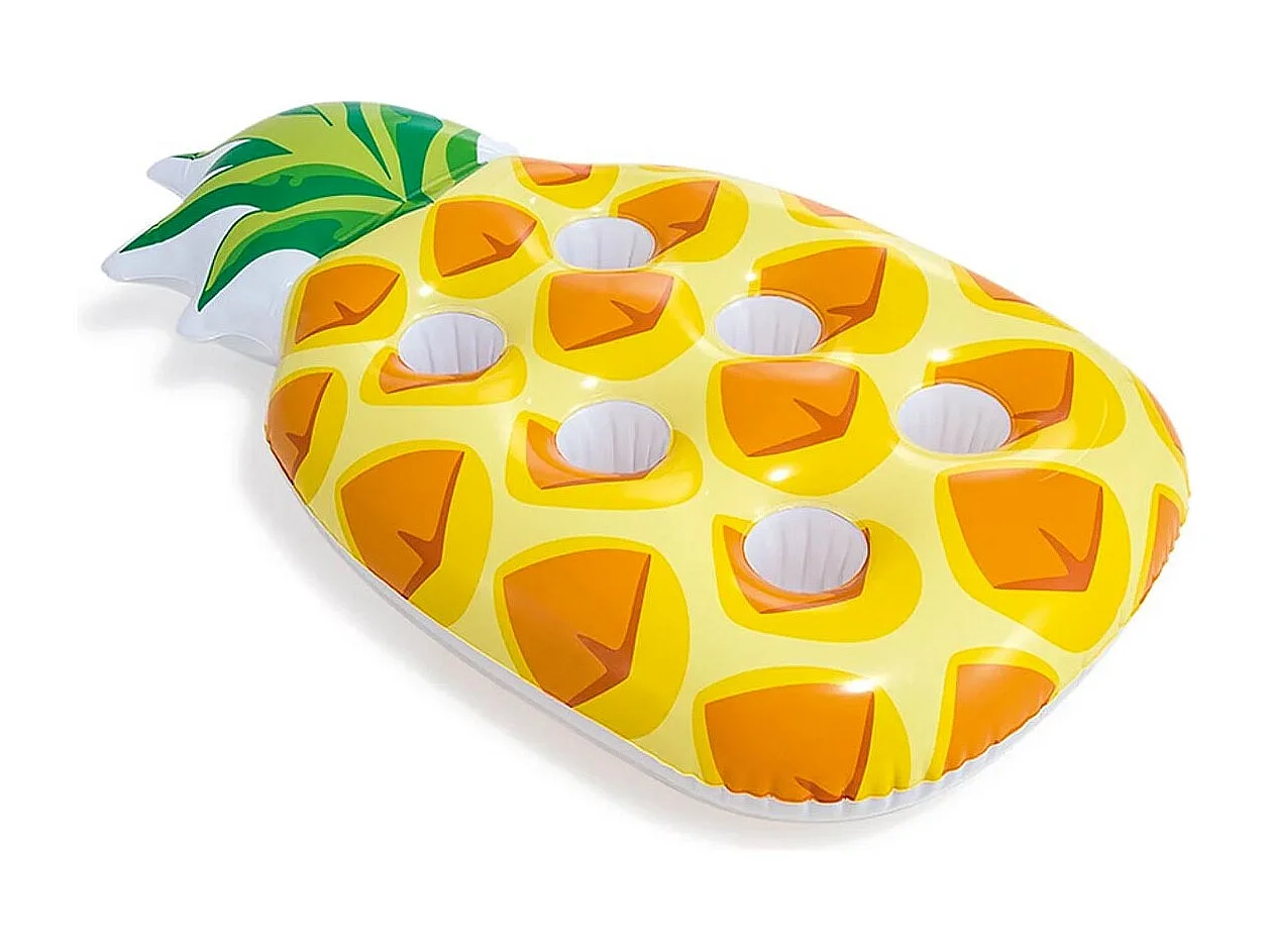 Porte Verre Gonflable "Ananas" 97cm Jaune