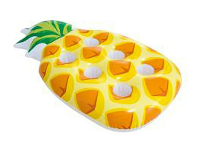 Porte Verre Gonflable "Ananas" 97cm Jaune