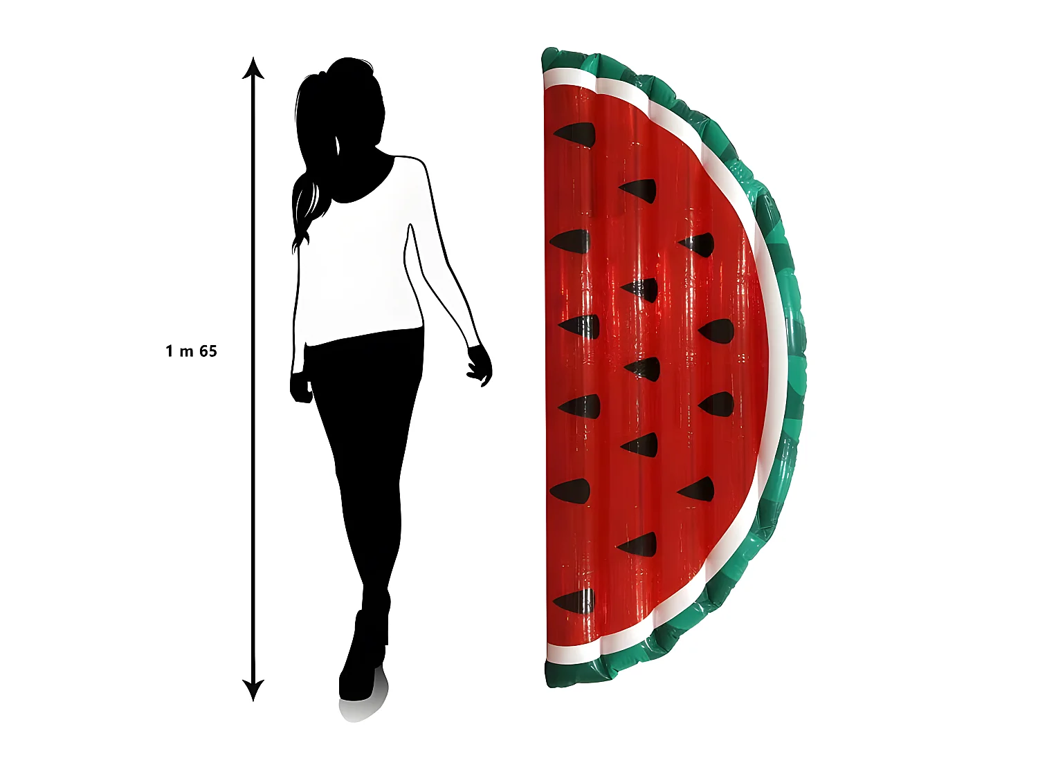 Matelas Gonflable "Pastèque" 173cm Rouge