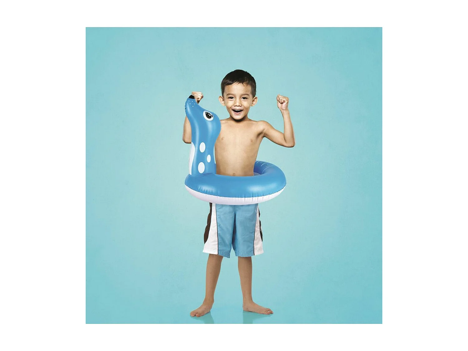 Bouée Gonflable "Otarie" 50x60cm Bleu