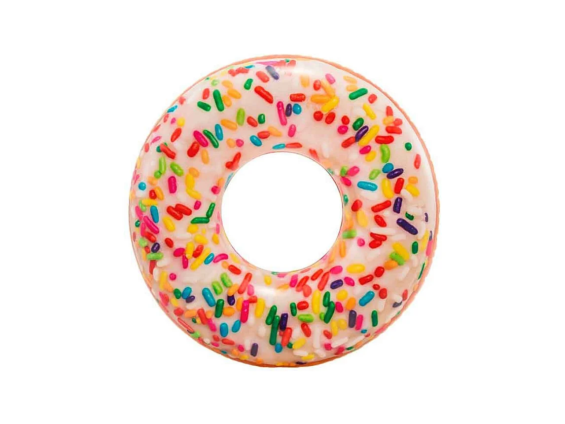 Rueda hinchable gigante Sprinkle Donut Intex +9A blanco Ø99 cm