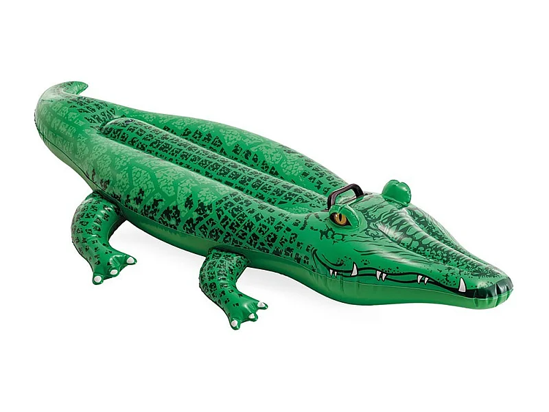 Crocodile gonflable à chevaucher - Jeu de piscine Intex