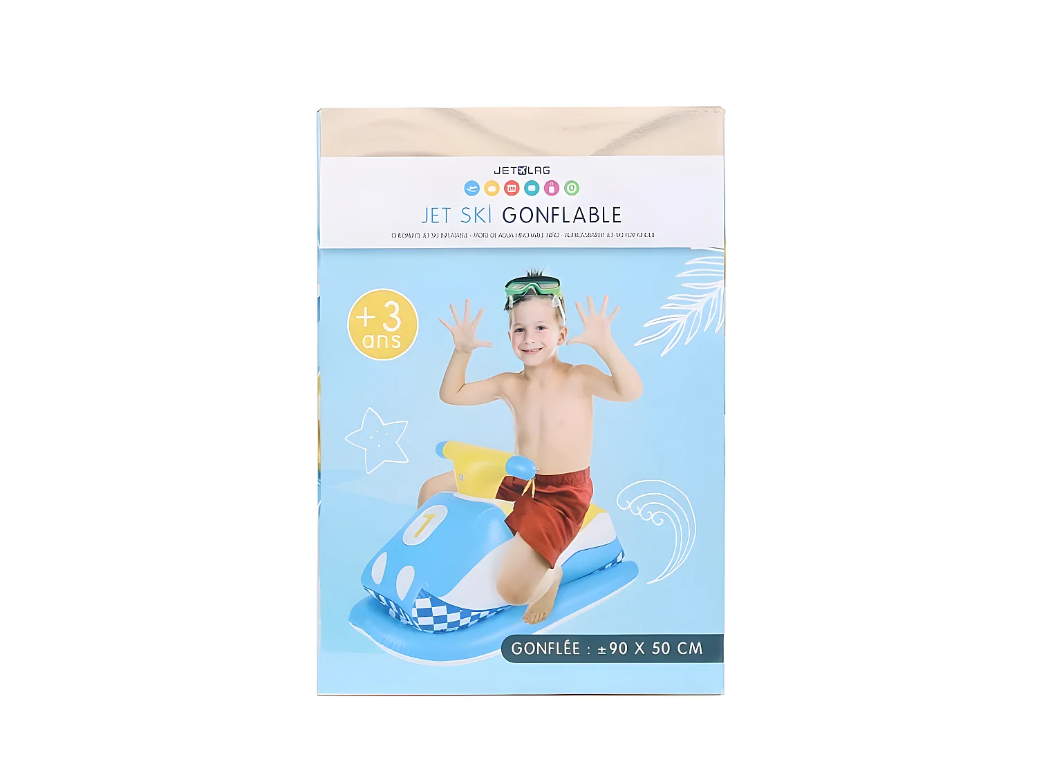 Bouée Gonflable "Scooter de Mer" 50x90cm Bleu