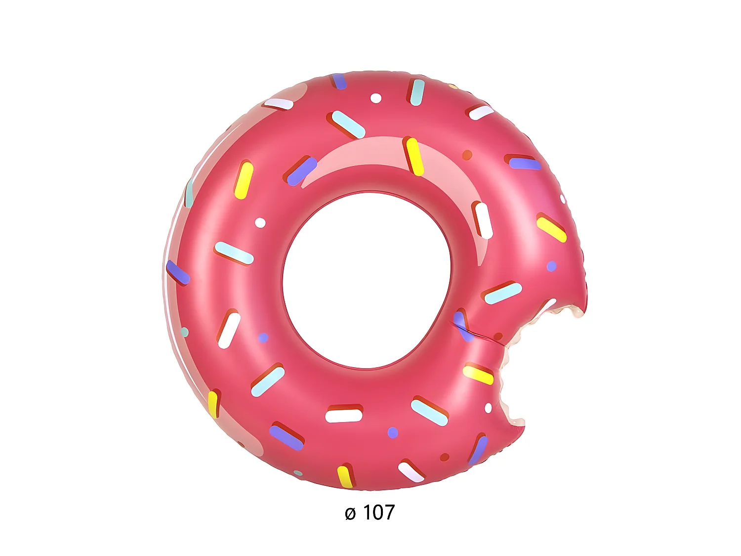 Bouée Gonflable "Donut" 108cm Rose