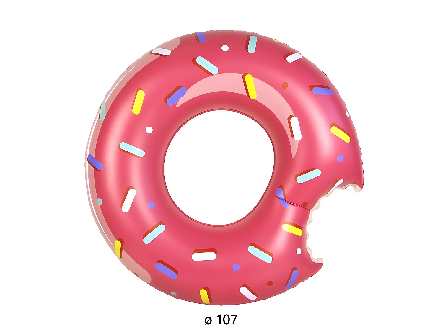 Bouée Gonflable "Donut" 108cm Rose