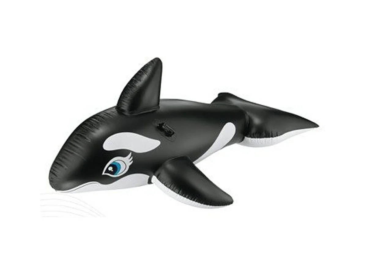 Bouée Gonflable à Chevaucher "Orque" 193cm Noir