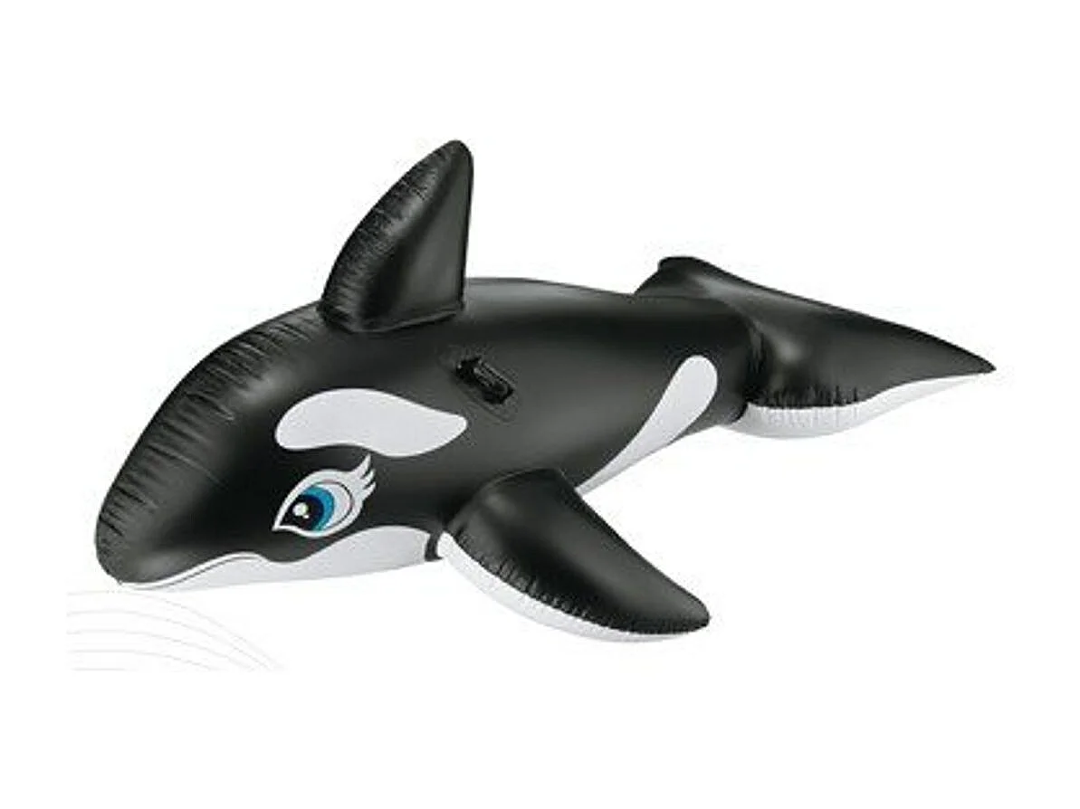 Bouée Gonflable à Chevaucher "Orque" 193cm Noir