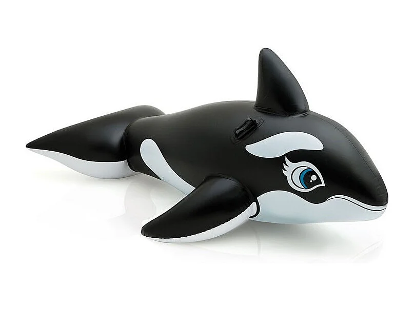 Bouée Gonflable à Chevaucher "Orque" 193cm Noir