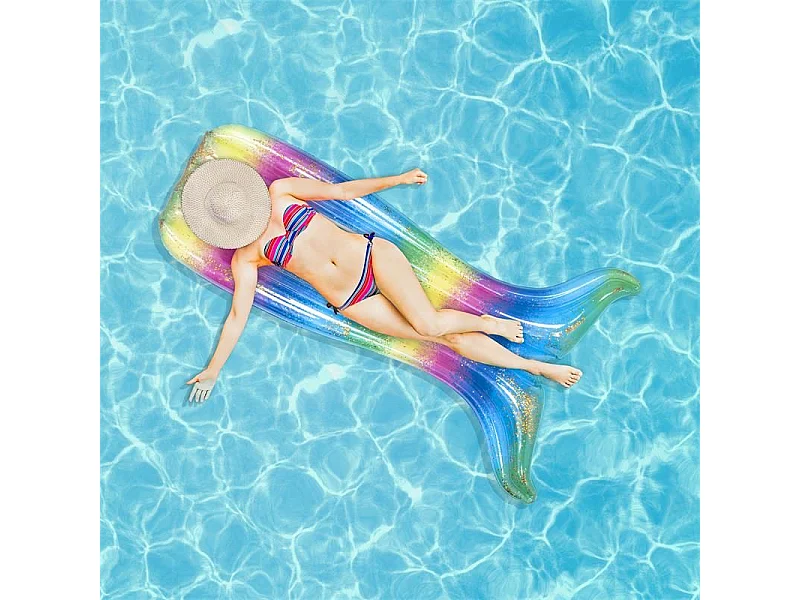 Matelas Gonflable "Sirène" 170cm Multicolore