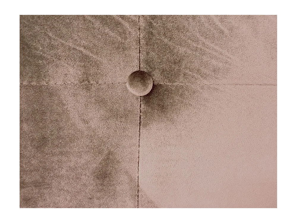 Tête de Lit Capitonnée en Velours "Amor" 180cm Taupe