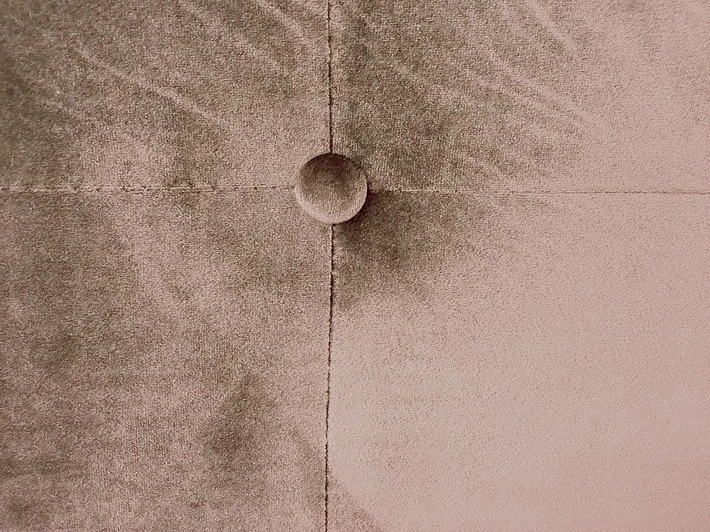 Tête de Lit Capitonnée en Velours "Amor" 180cm Taupe