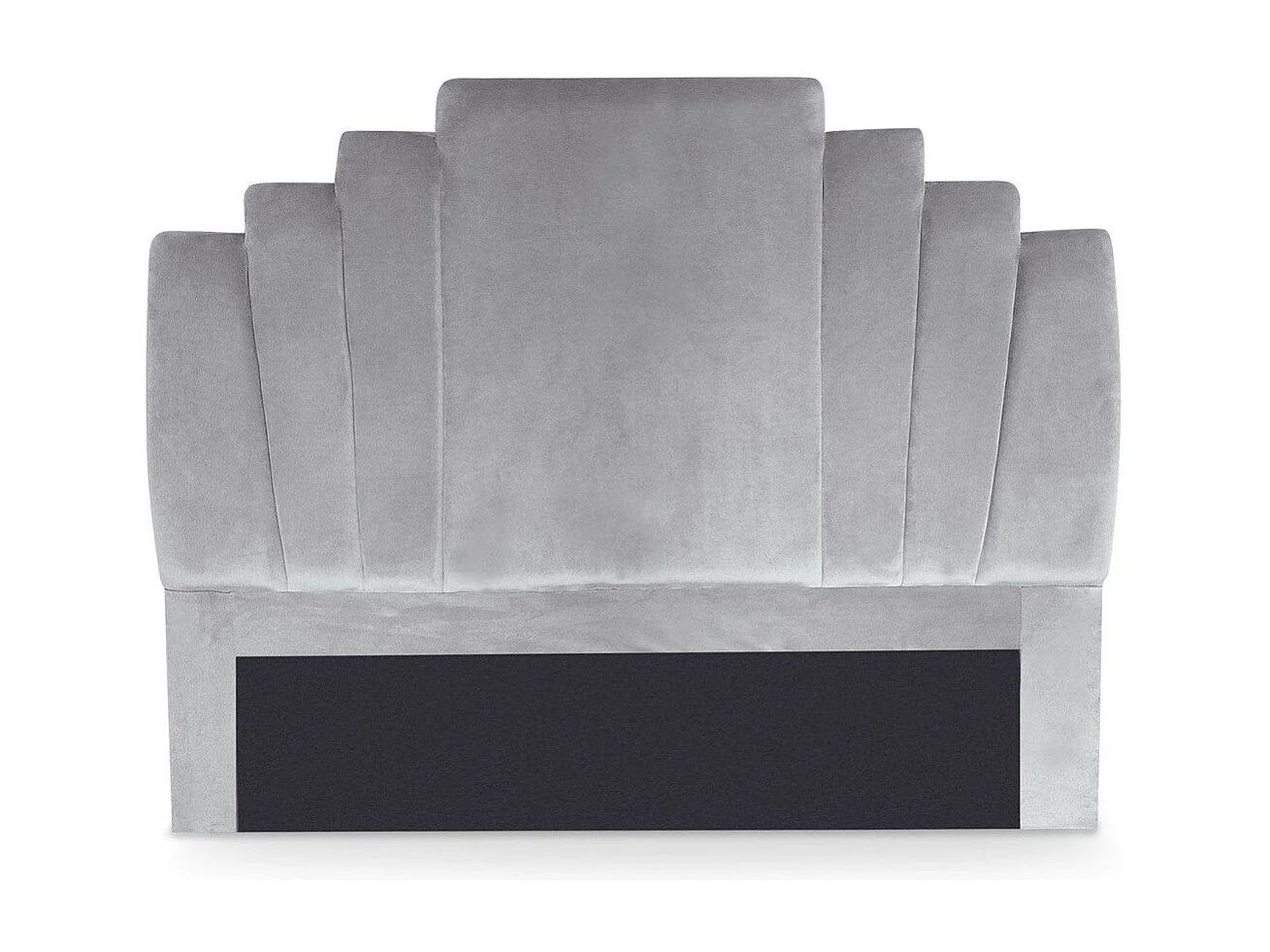 Kopfteil Samt Silber "Renaya" 140cm Modernes Design