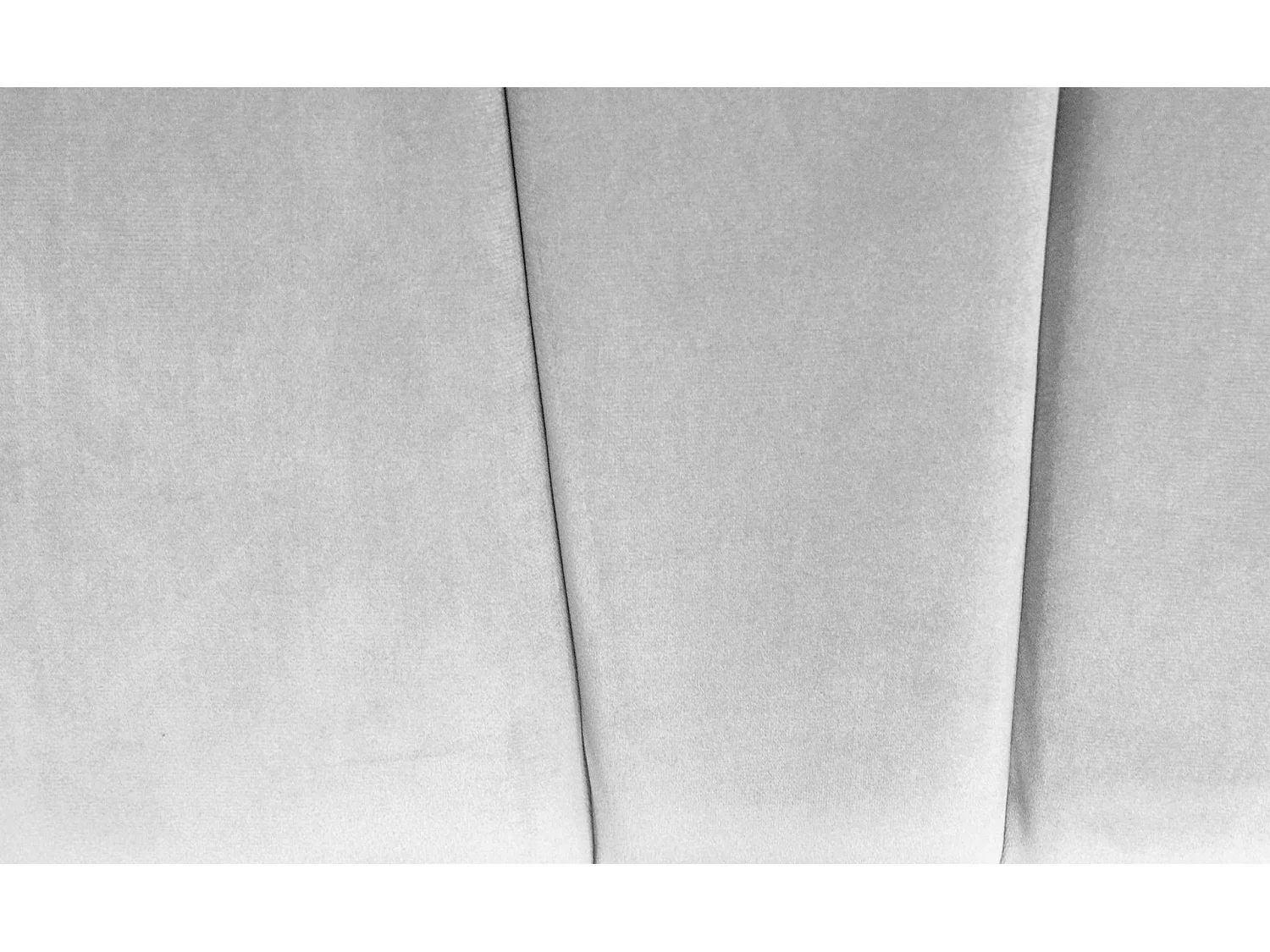 Kopfteil Samt Silber "Renaya" 140cm Modernes Design