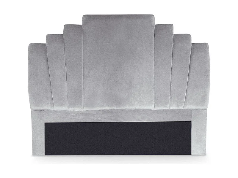 Kopfteil Samt Silber "Renaya" 140cm Modernes Design