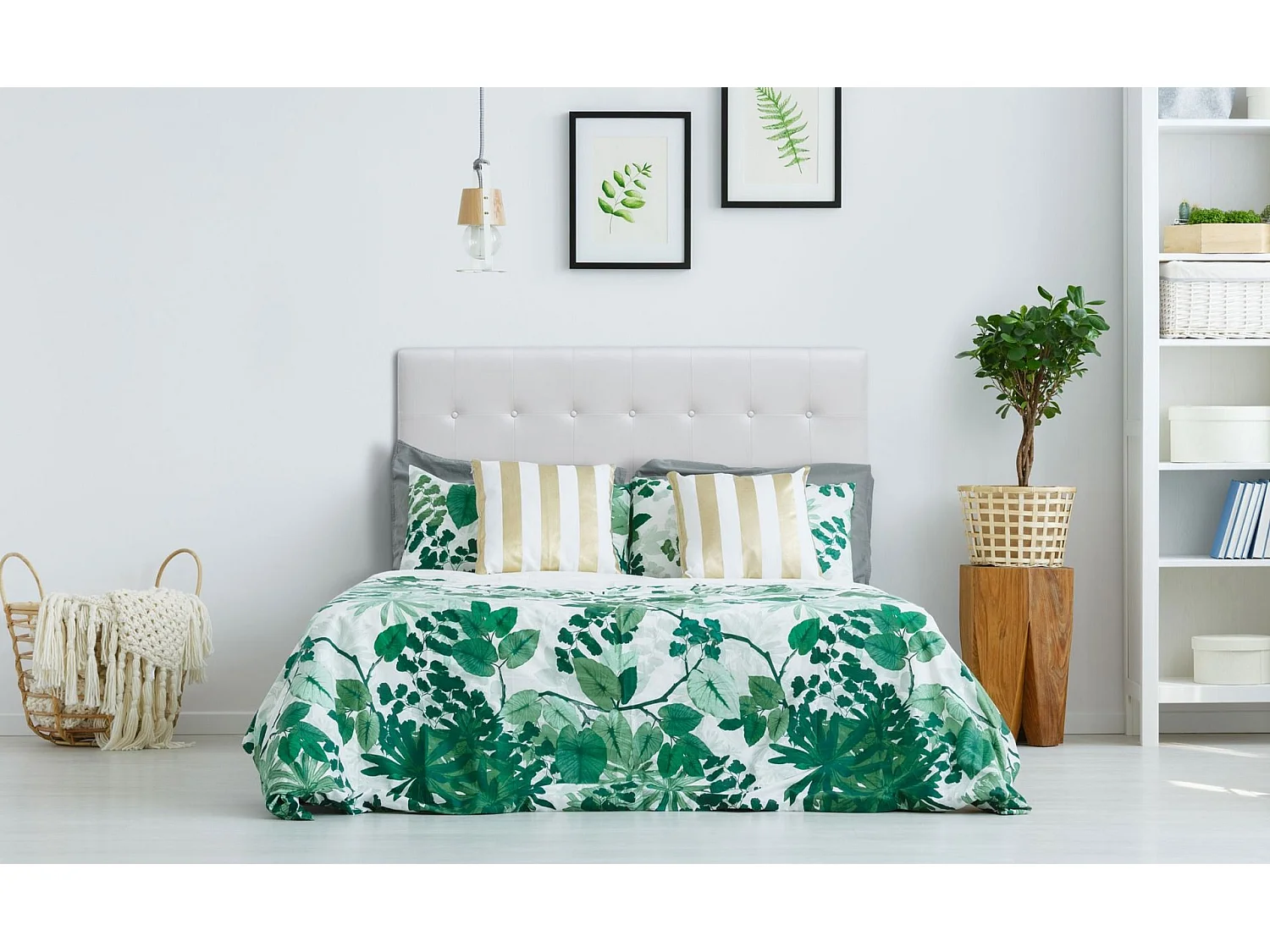 Tête de Lit Capitonnée "Amor" 160cm Blanc