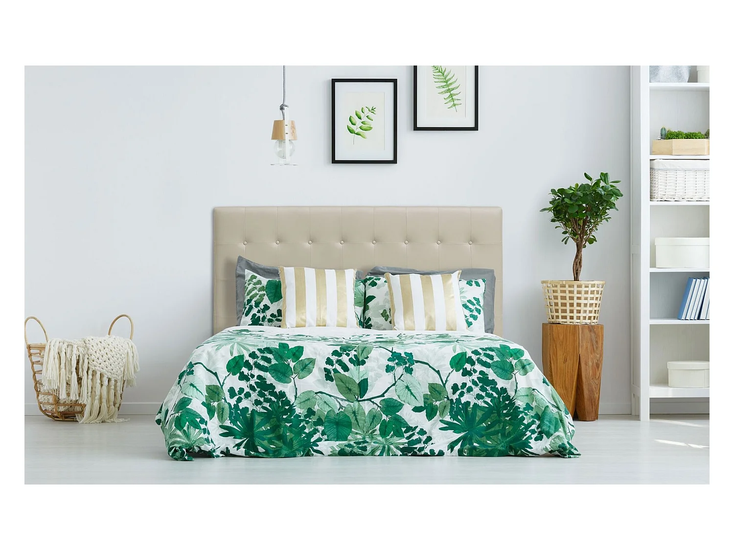 Tête de Lit Capitonnée "Amor" 180cm Beige