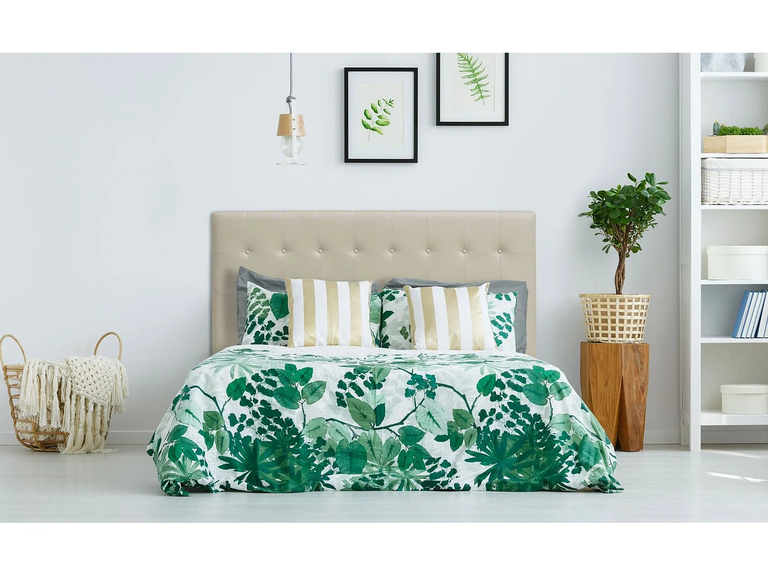 Tête de Lit Capitonnée "Amor" 180cm Beige