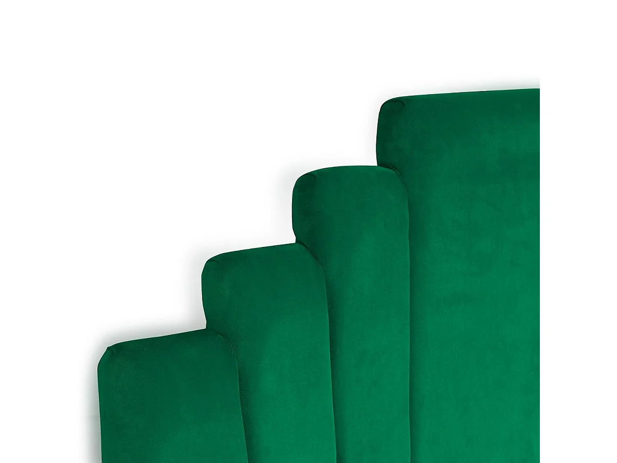 Tête de Lit en Velours "Renaya" 140cm Vert