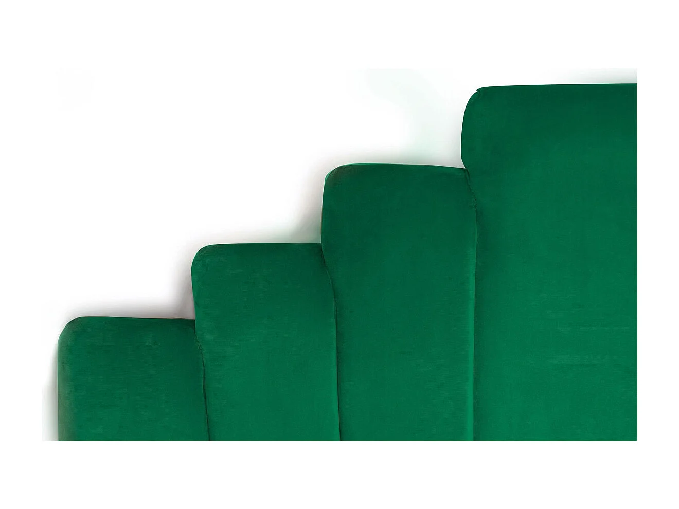 Samt Kopfteil "Renaya" 140cm Grün Praktisches & Trendiges Design