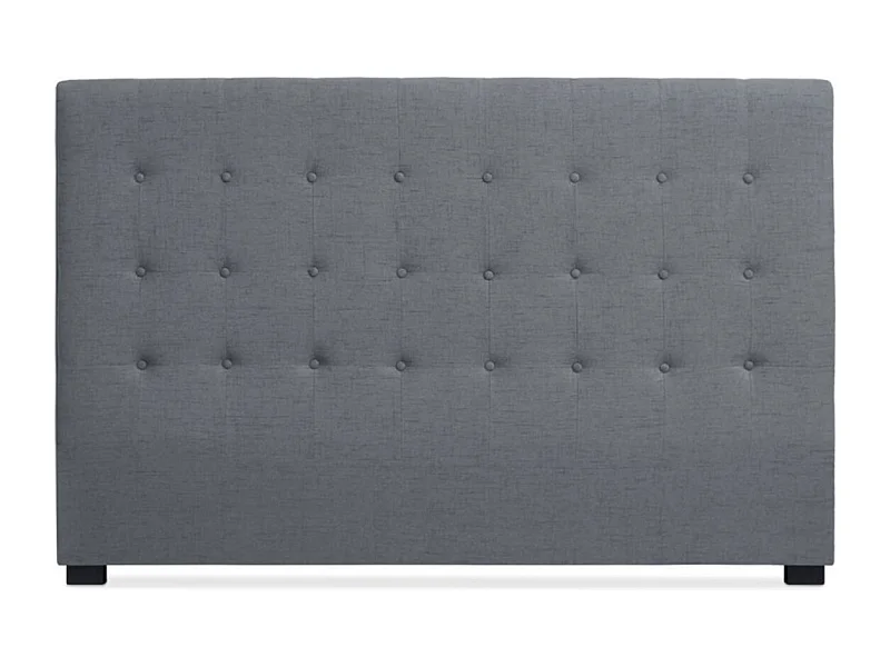 Tête de Lit Capitonnée en Tissu "Amor" 180cm Gris