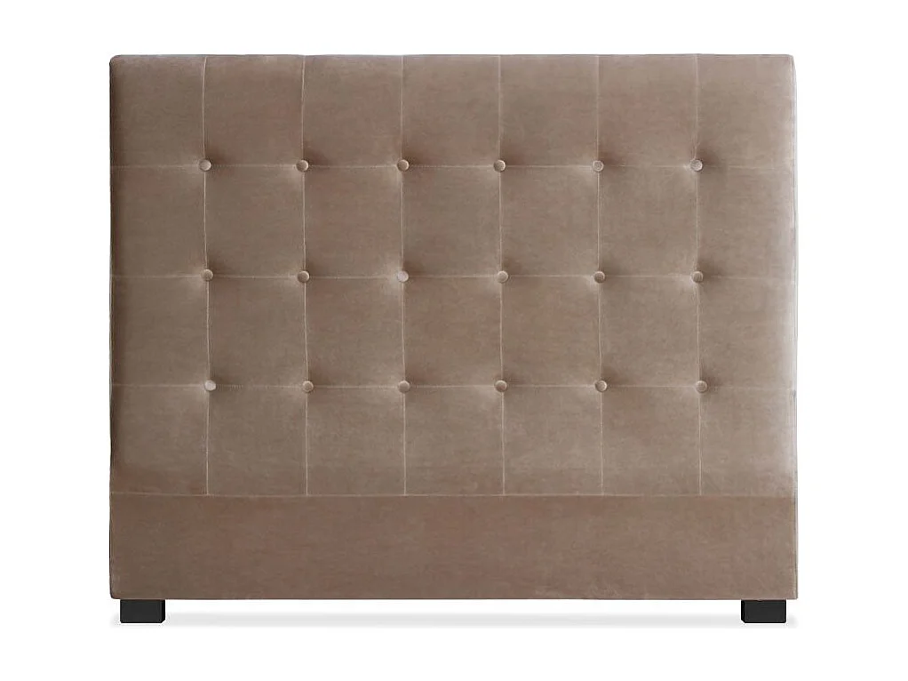 Tête de lit Luxor 140cm Velours Taupe