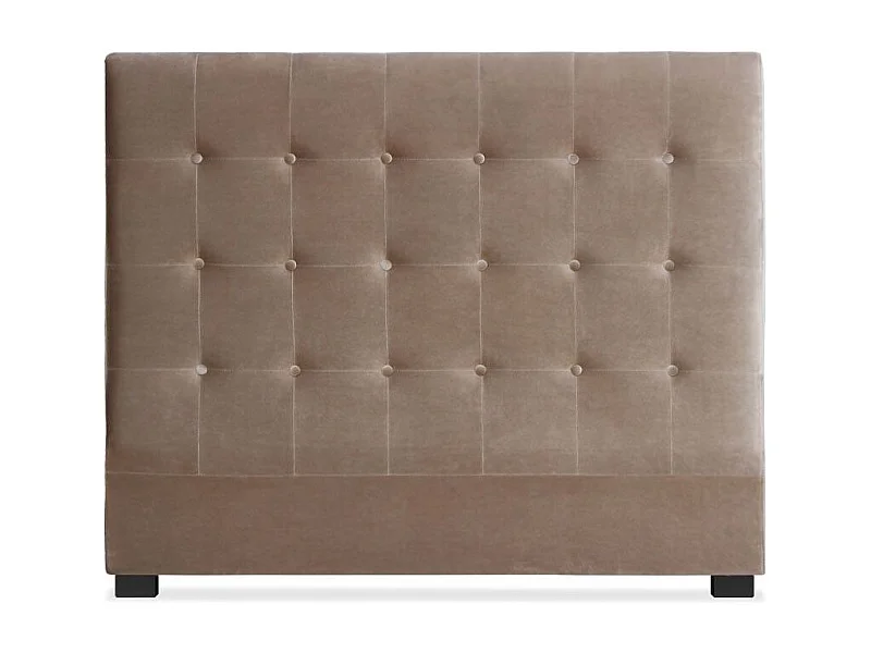 Tête de lit Luxor 140cm Velours Taupe
