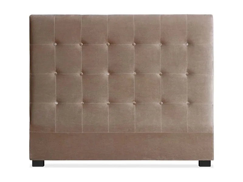 Tête de lit Luxor 140cm Velours Taupe