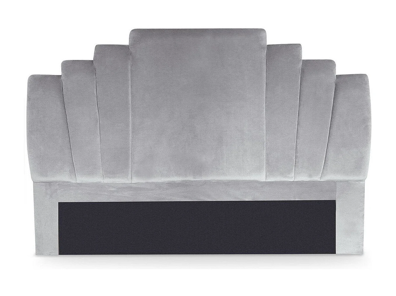 Tête de Lit en Velours "Renaya" 180cm Argent