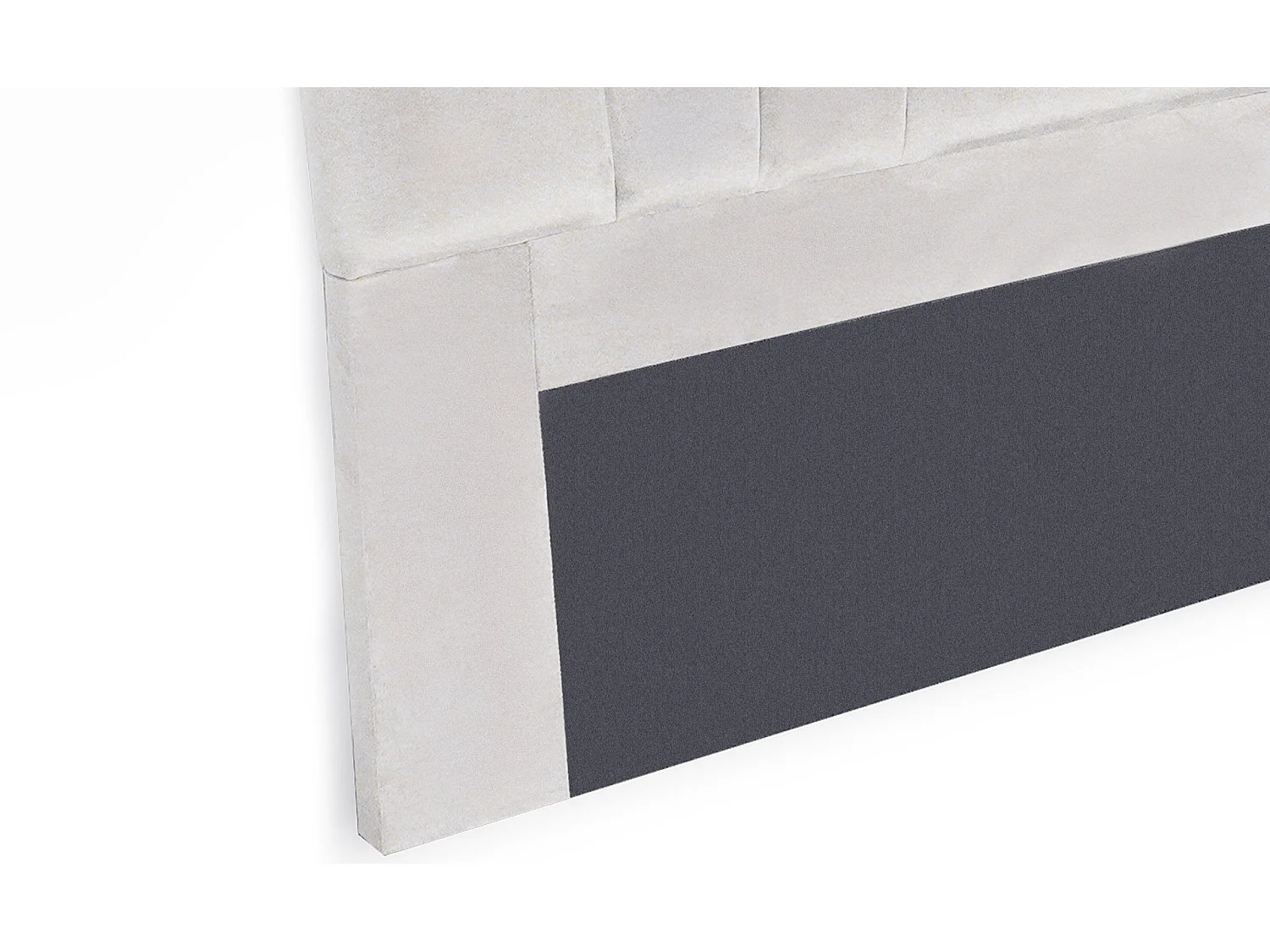 Tête de Lit en Velours "Renaya" 180cm Argent