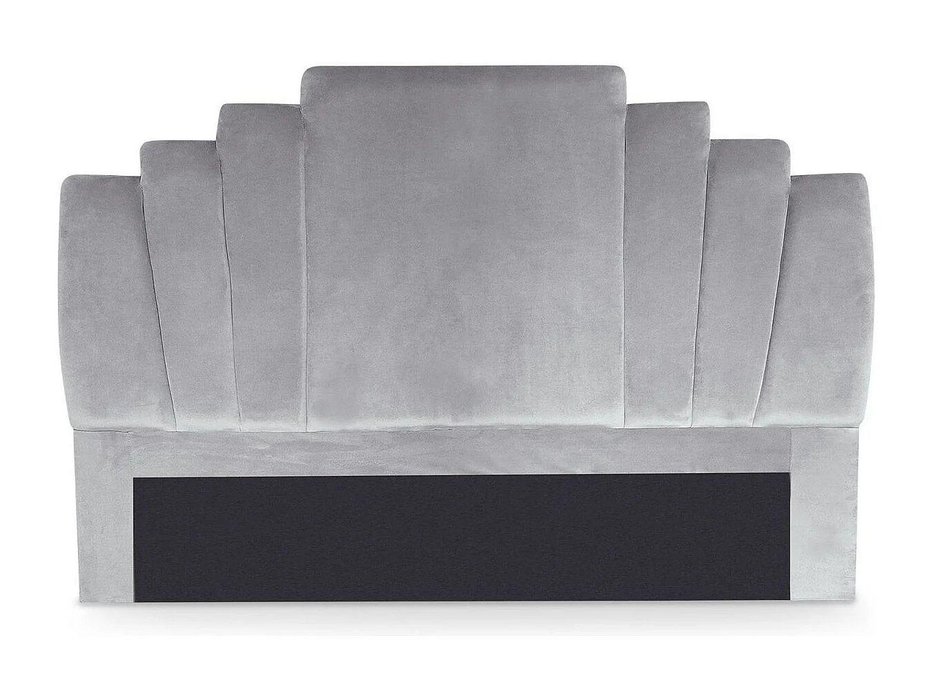 Samtkopfteil Silber "Renaya" 180cm Elegant & Weich