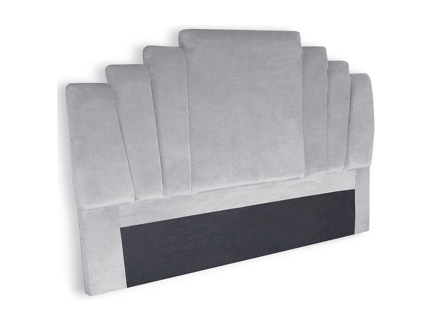 Samtkopfteil Silber "Renaya" 180cm Elegant & Weich