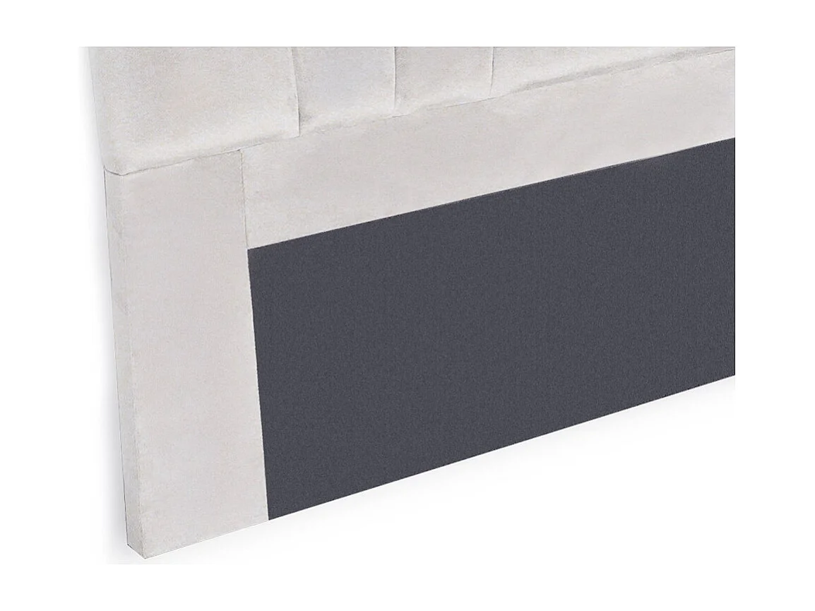 Samtkopfteil Silber "Renaya" 180cm Elegant & Weich