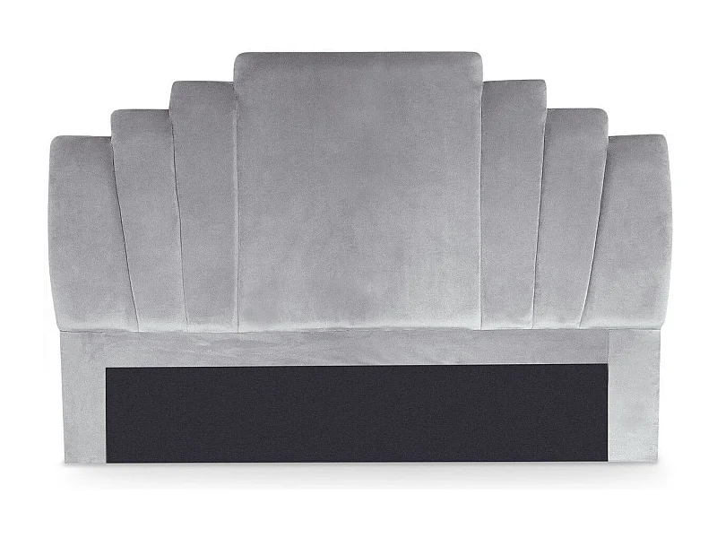 Tête de Lit en Velours "Renaya" 180cm Argent
